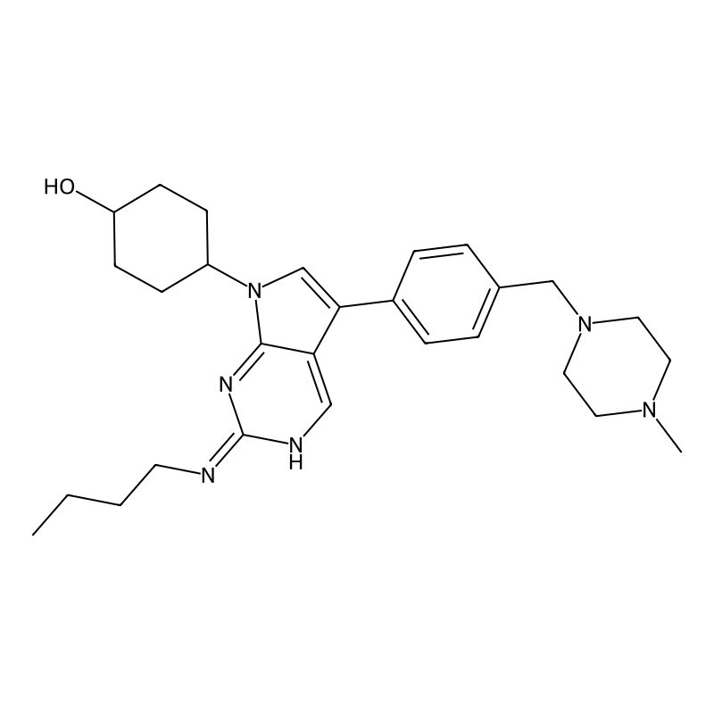 (1r,4r)-4-(2-(butylamino)-5-(4-((4-methylpiperazin-1-yl)methyl)phenyl)-7H-pyrrolo[2,3-d]pyrimidin-7-yl)cyclohexanol