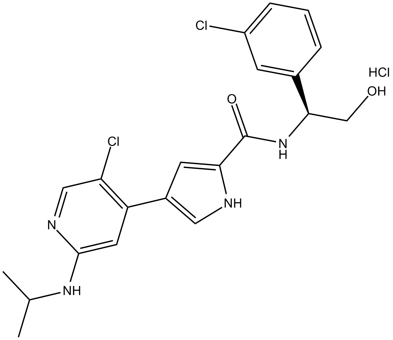 Structure of Ulixertinib