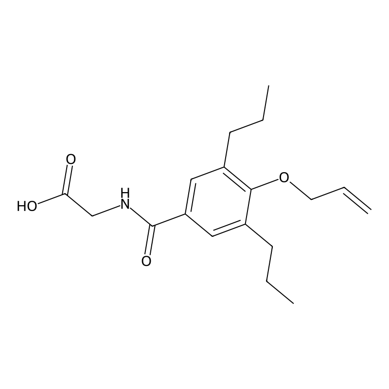 Hippuric acid, 4-(allyloxy)-3,5-dipropyl-