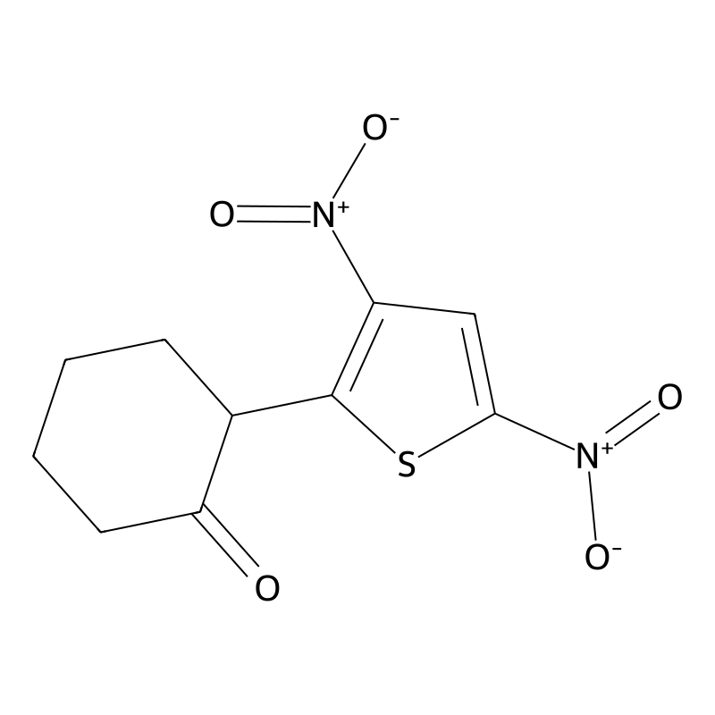 2-(3,5-Dinitrothiophen-2-yl)cyclohexan-1-one