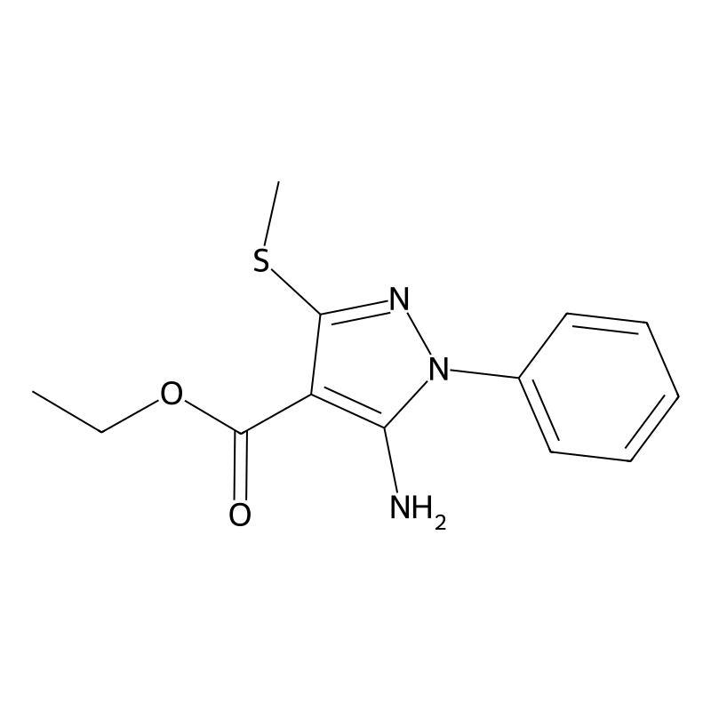 Ethyl 5-amino-3-(methylthio)-1-phenyl-1H-pyrazole-...