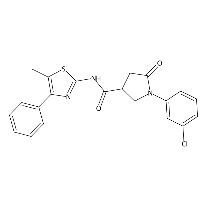Buy 1-(3-chlorophenyl)-N-(5-methyl-4-phenyl-1,3-thiazol-2-yl)-5-oxo-3 ...