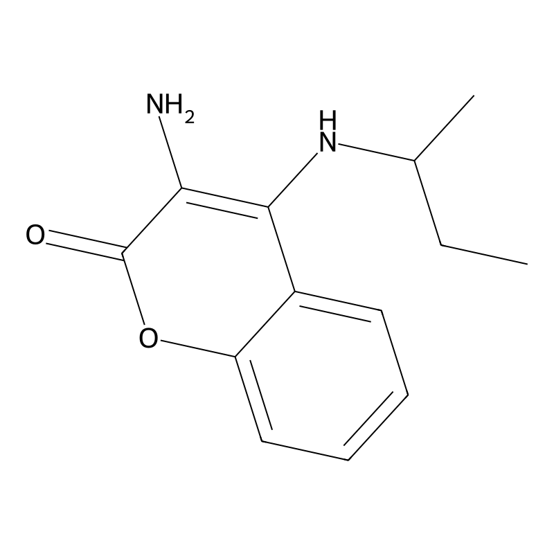 3-Amino-4-(butan-2-ylamino)chromen-2-one
