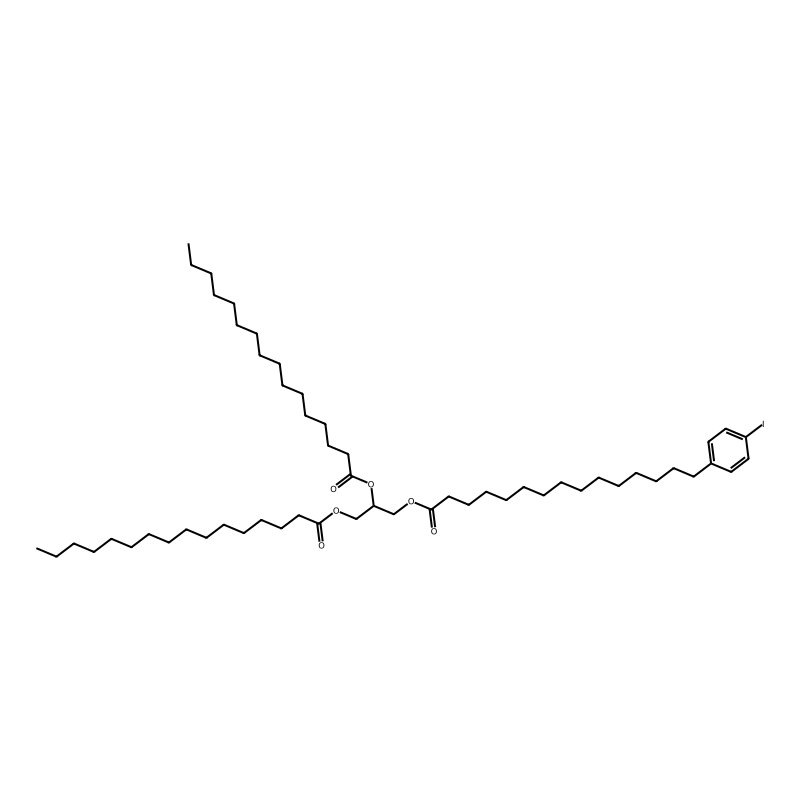 1,2-Dipalmitoyl-3-(15-(p-iodophenyl)pentadecanoyl)...