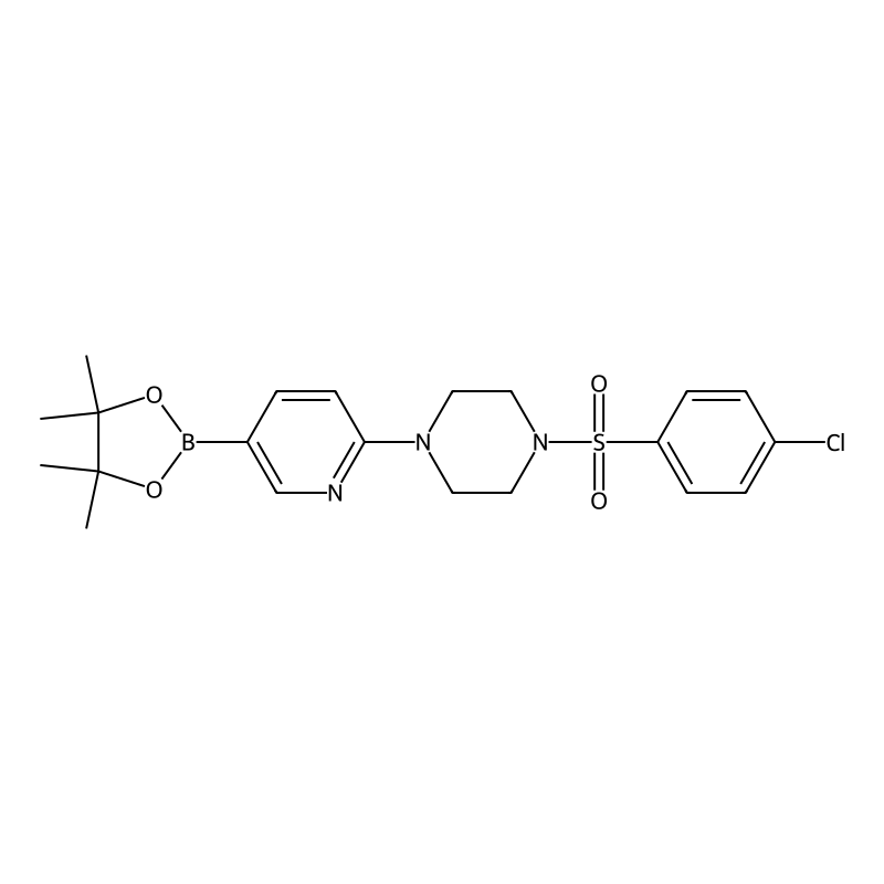 1-((4-Chlorophenyl)sulfonyl)-4-(5-(4,4,5,5-tetrame...