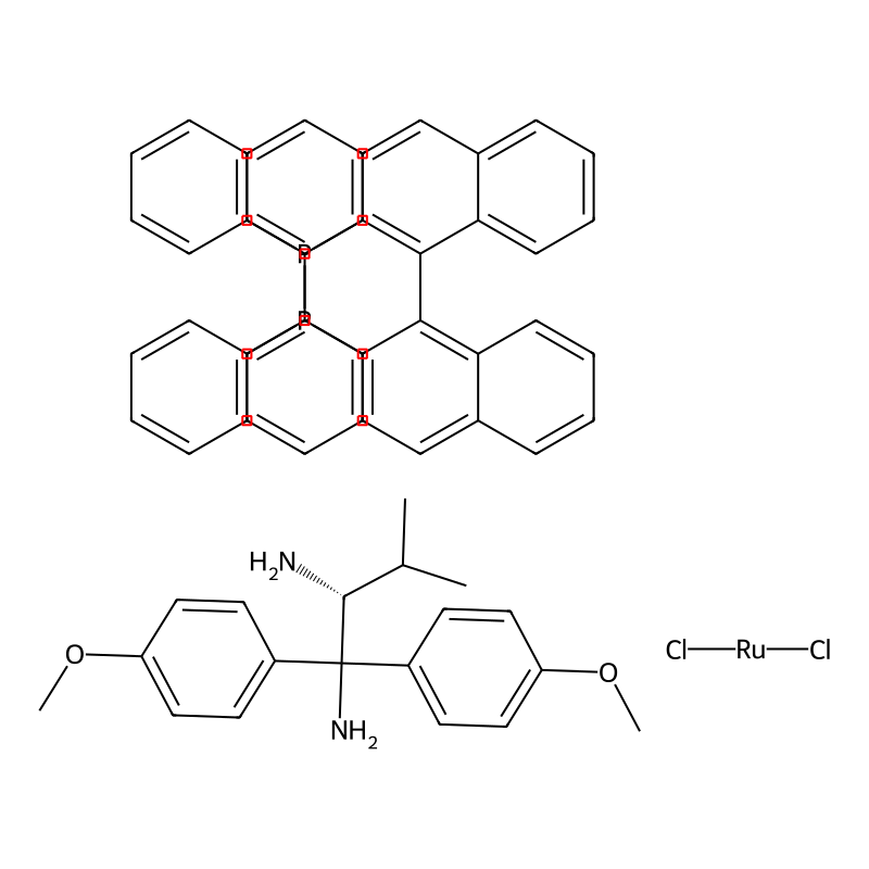 (2R)-1,1-bis(4-methoxyphenyl)-3-methylbutane-1,2-diamine;dichlororuthenium;[1-(2-diphenylphosphanylnaphthalen-1-yl)naphthalen-2-yl]-diphenylphosphane