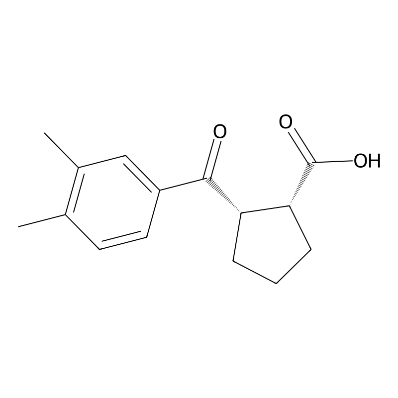 cis-2-(3,4-Dimethylbenzoyl)cyclopentane-1-carboxyl...