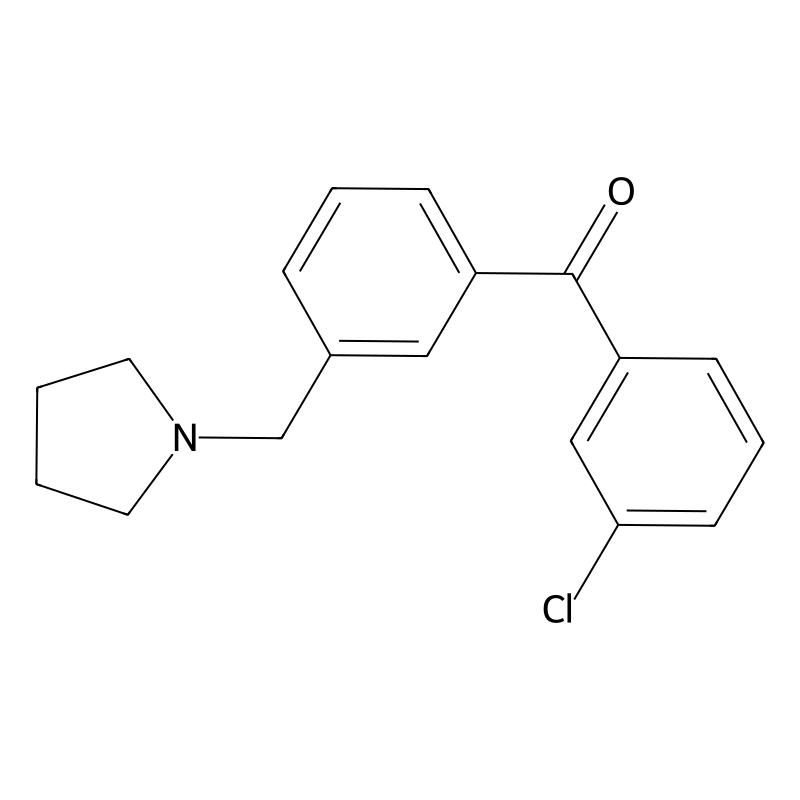 3-Chloro-3'-pyrrolidinomethyl benzophenone