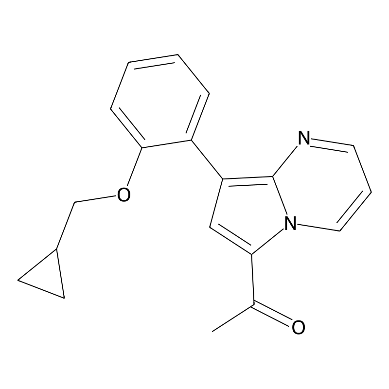 1-(8-(2-(Cyclopropylmethoxy)phenyl)pyrrolo[1,2-a]pyrimidin-6-yl)ethanone