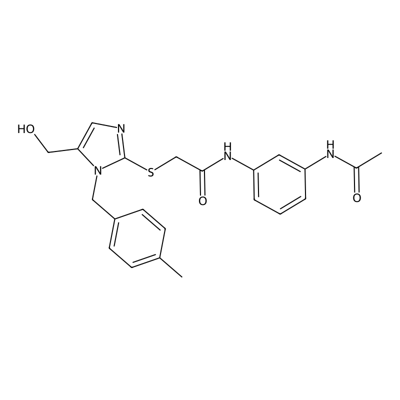 N-[3-(acetylamino)phenyl]-2-{[5-(hydroxymethyl)-1-...