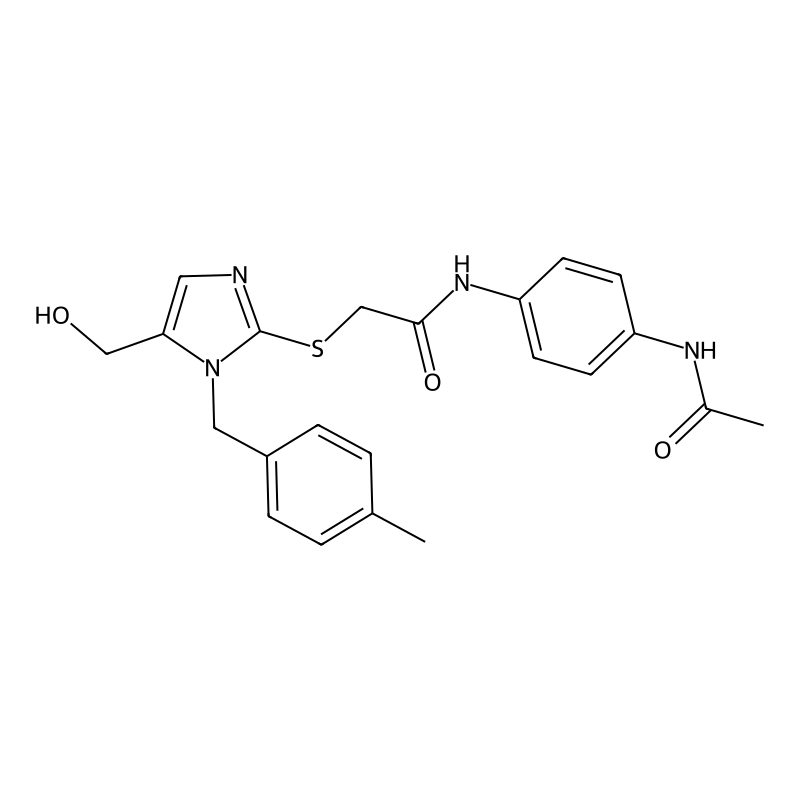 N-[4-(acetylamino)phenyl]-2-{[5-(hydroxymethyl)-1-...