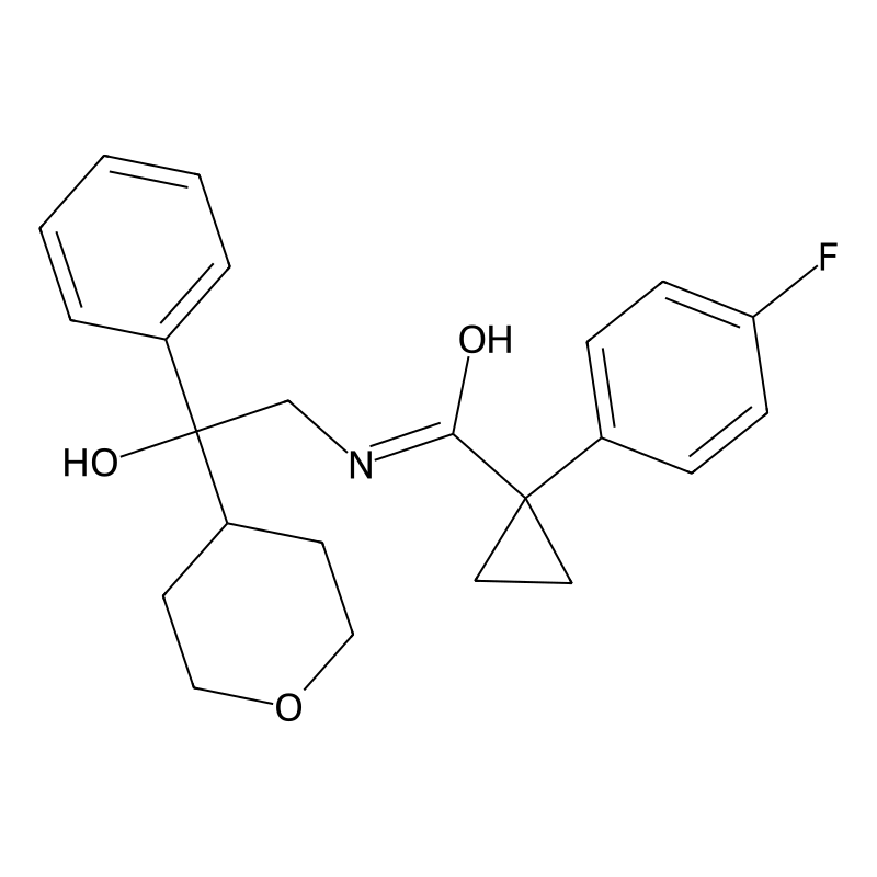 1-(4-fluorophenyl)-N-[2-hydroxy-2-(oxan-4-yl)-2-ph...
