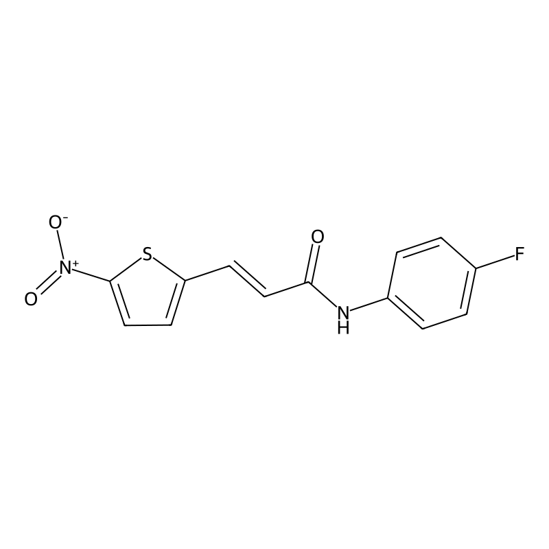 (E)-N-(4-fluorophenyl)-3-(5-nitrothiophen-2-yl)acr...