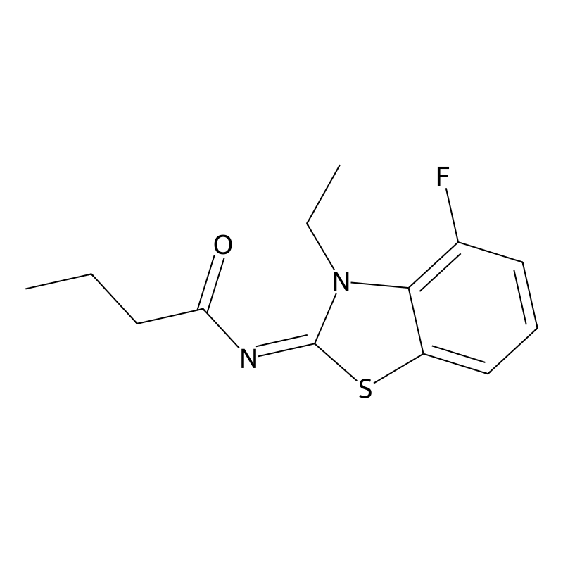 N-(3-ethyl-4-fluoro-1,3-benzothiazol-2-ylidene)but...