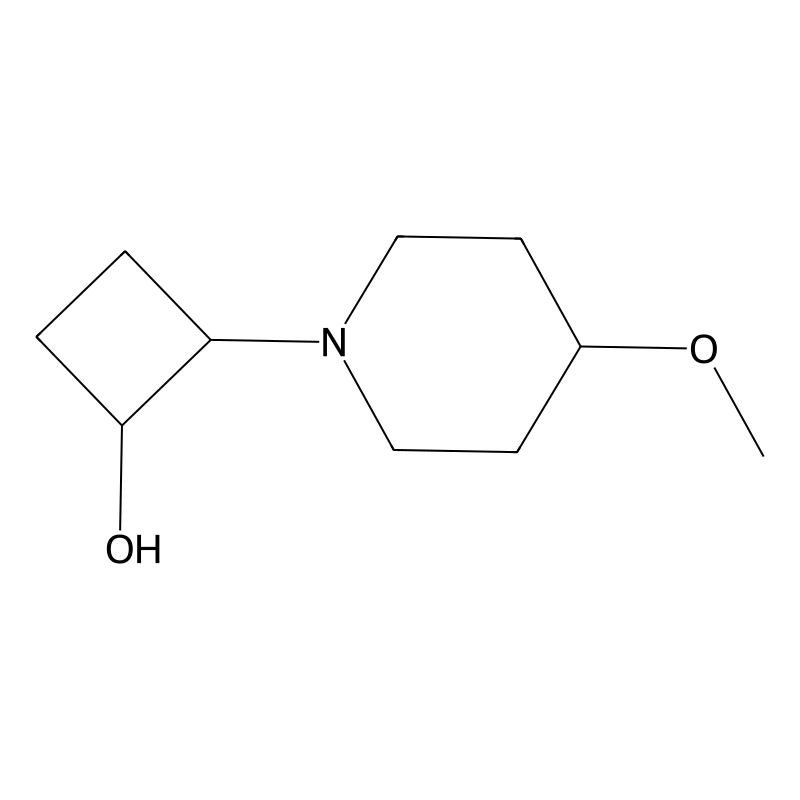 2-(4-Methoxypiperidin-1-yl)cyclobutan-1-ol
