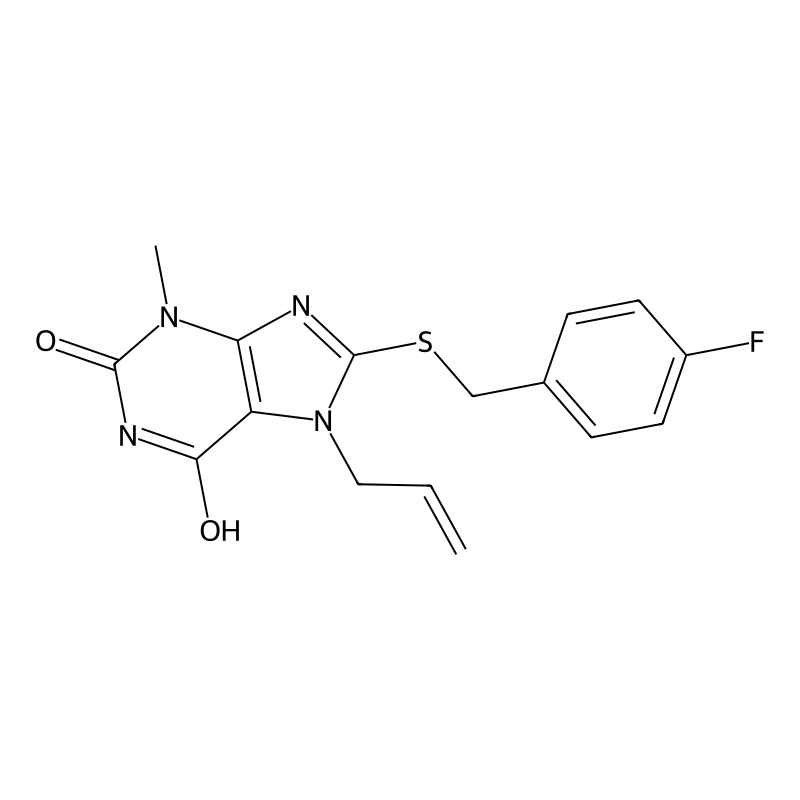 8-[(4-Fluorophenyl)methylsulfanyl]-3-methyl-7-prop...