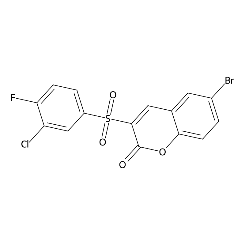 6-bromo-3-((3-chloro-4-fluorophenyl)sulfonyl)-2H-c...