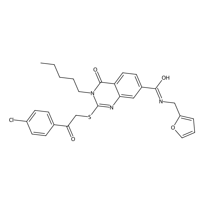 2-[2-(4-chlorophenyl)-2-oxoethyl]sulfanyl-N-(furan...