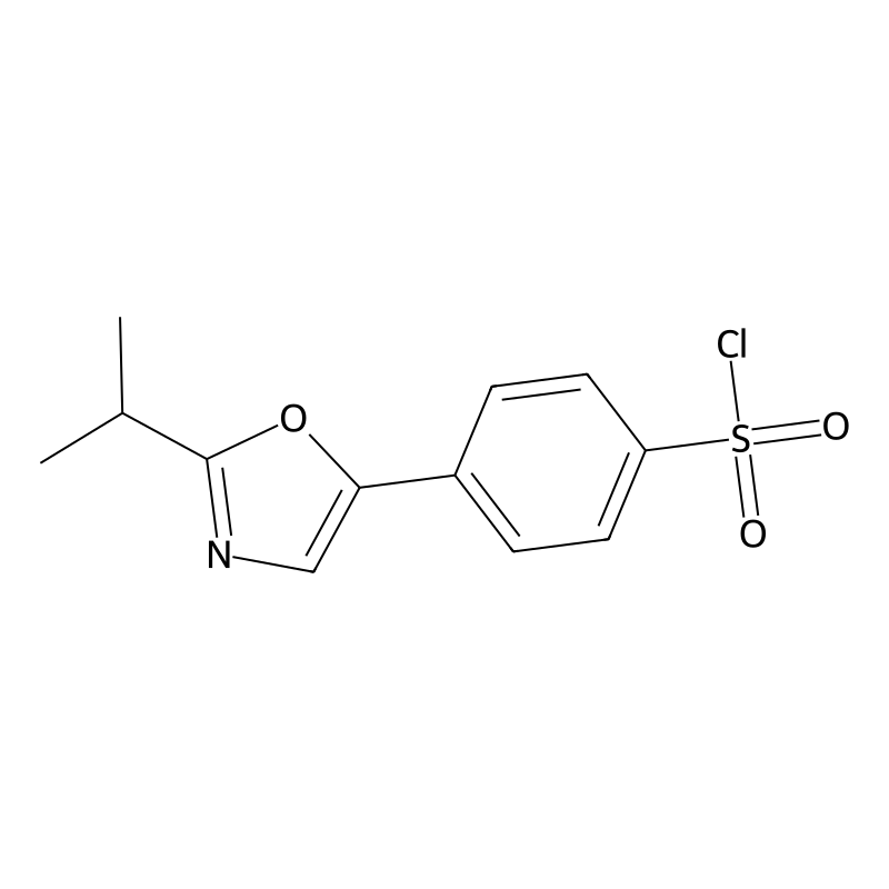 4-(2-Isopropyloxazol-5-yl)benzene-1-sulfonyl chlor...