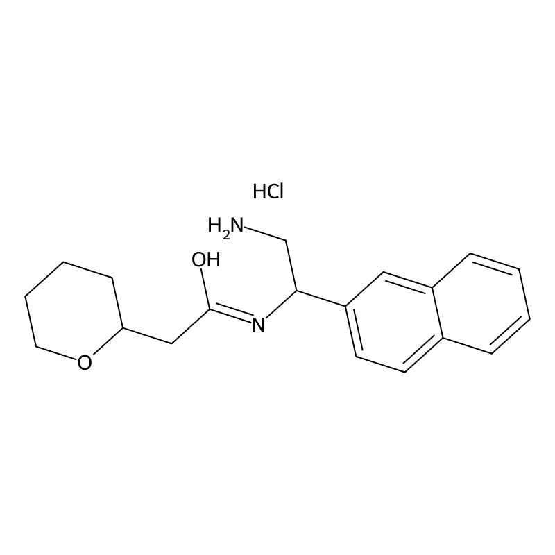 N-(2-Amino-1-naphthalen-2-ylethyl)-2-(oxan-2-yl)ac...