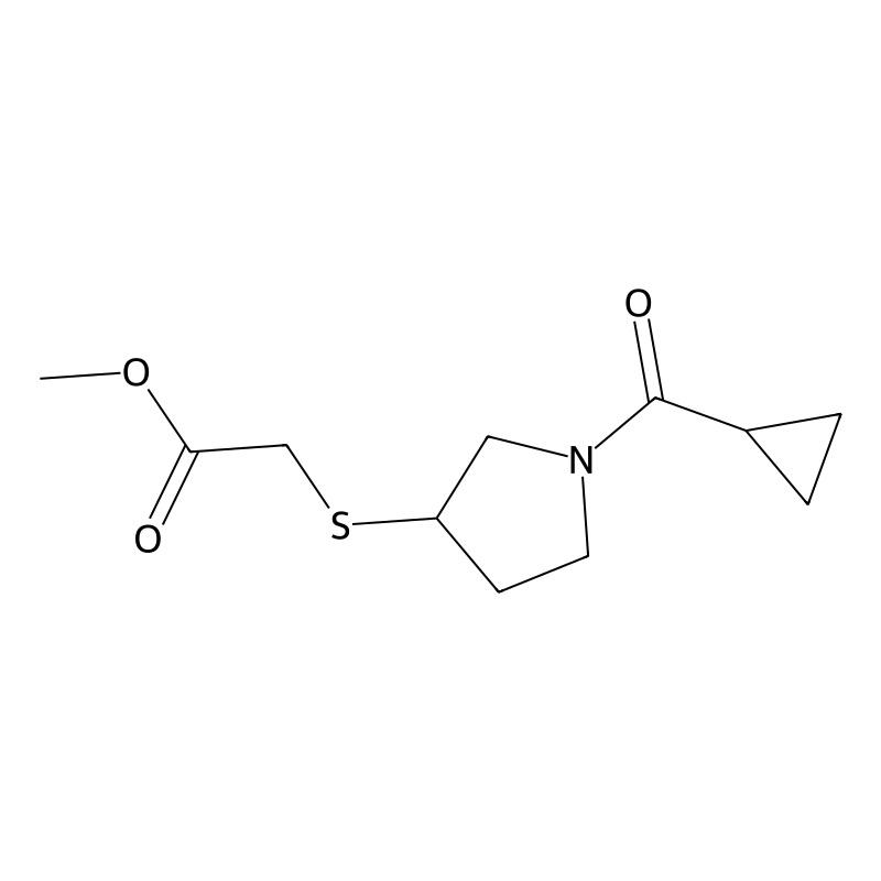 Methyl 2-((1-(cyclopropanecarbonyl)pyrrolidin-3-yl...
