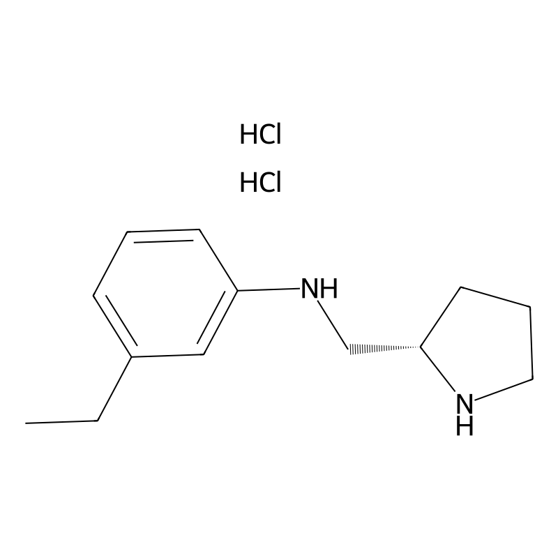 3-Ethyl-N-[[(2S)-pyrrolidin-2-yl]methyl]aniline;di...