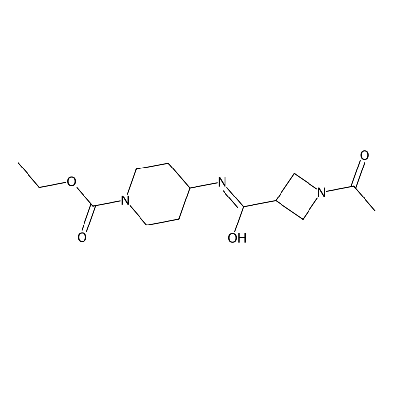 Ethyl 4-(1-acetylazetidine-3-carboxamido)piperidin...