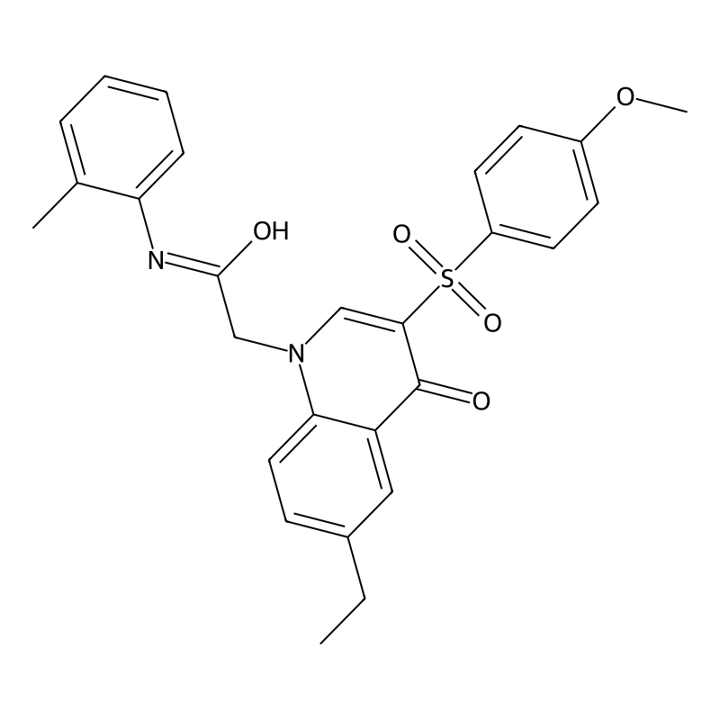 2-[6-ethyl-3-(4-methoxybenzenesulfonyl)-4-oxo-1,4-...