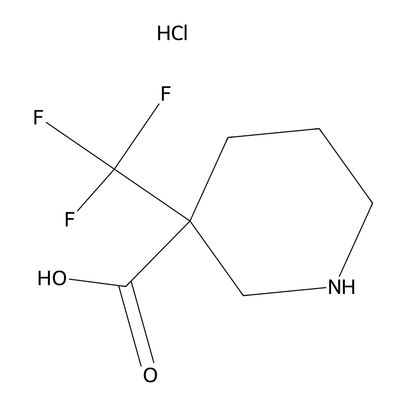 3-(Trifluoromethyl)piperidine-3-carboxylic acid;hy...