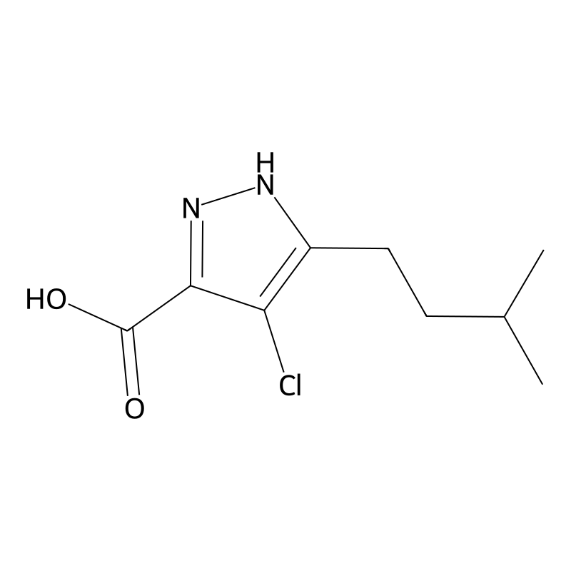 4-chloro-5-(3-methylbutyl)-1H-pyrazole-3-carboxyli...