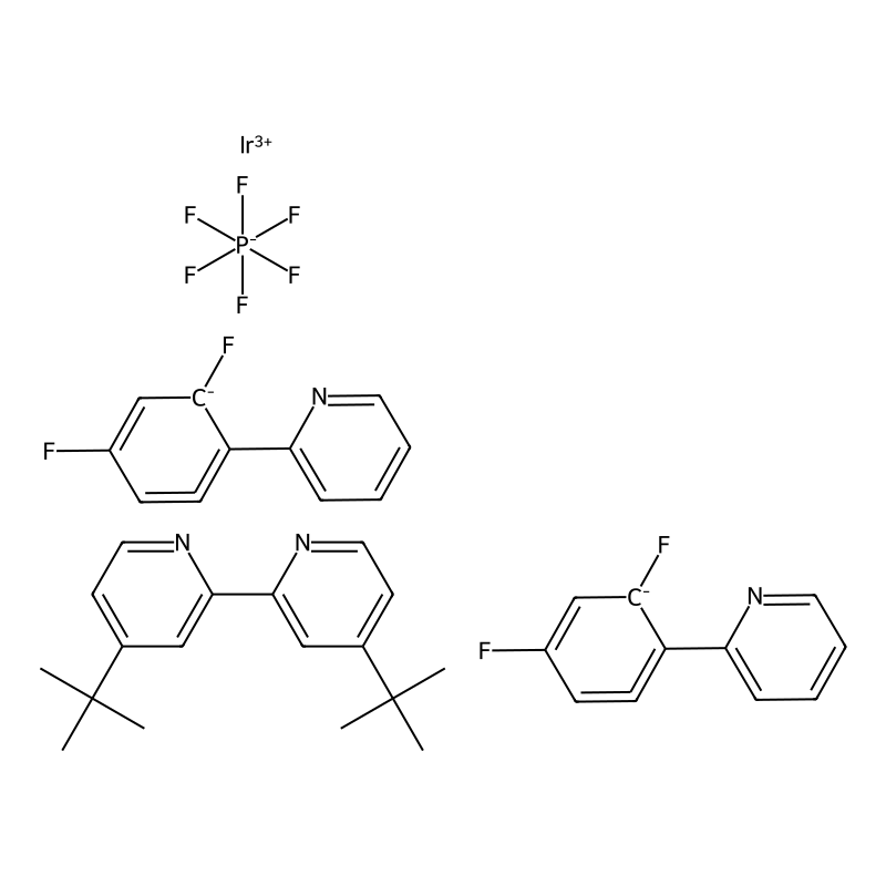 4-Tert-butyl-2-(4-tert-butylpyridin-2-yl)pyridine;2-(2,4-difluorobenzene-6-id-1-yl)pyridine;iridium(3+);hexafluorophosphate