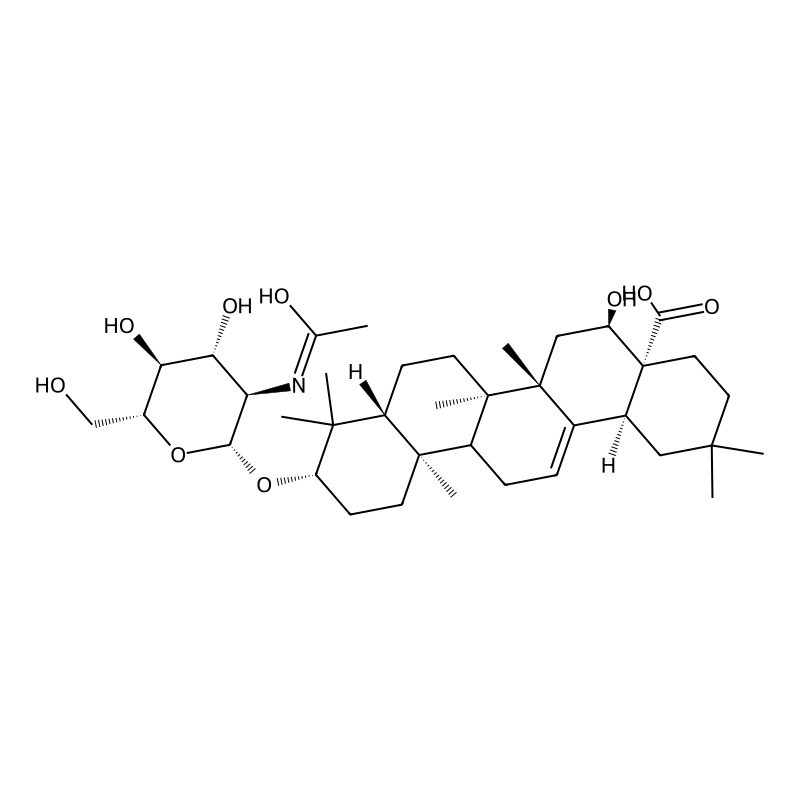 NCGC00384912-01_C38H61NO9_(3beta,9xi,16alpha)-3-[(2-Acetamido-2-deoxy-beta-D-glucopyranosyl)oxy]-16-hydroxyolean-12-en-28-oic acid