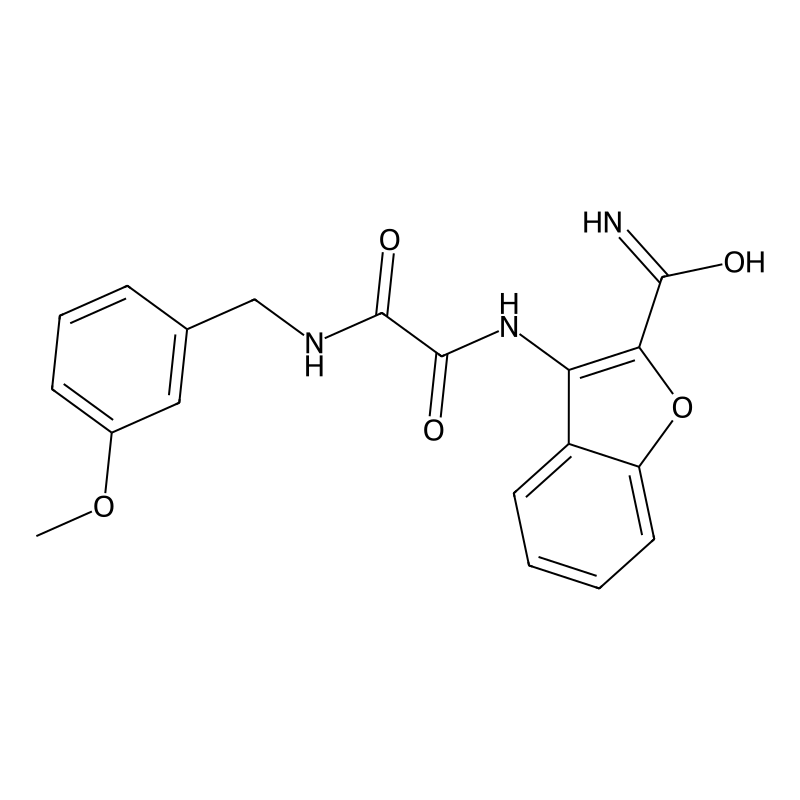 N1-(2-carbamoylbenzofuran-3-yl)-N2-(3-methoxybenzy...