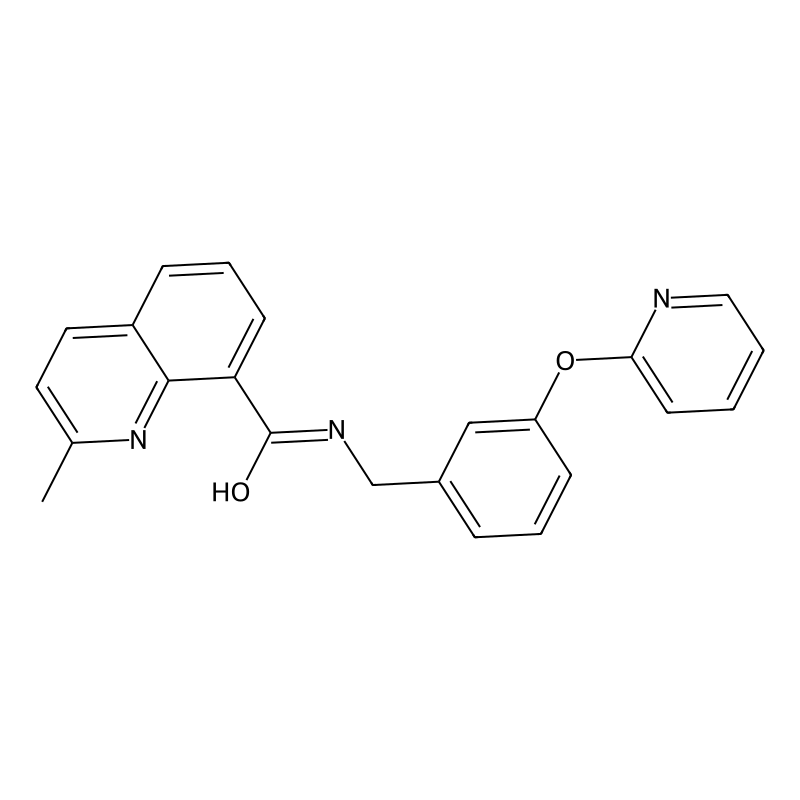 2-methyl-N-(3-(pyridin-2-yloxy)benzyl)quinoline-8-...