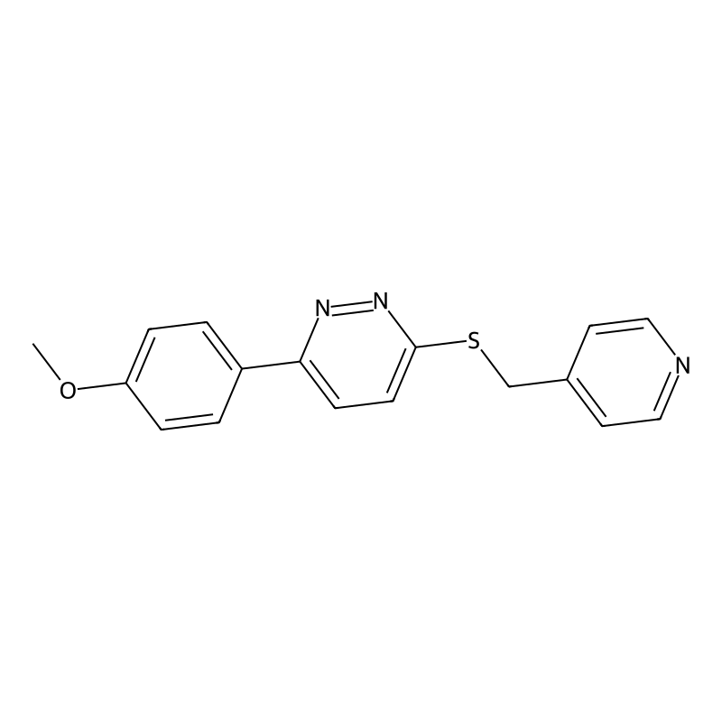 3-(4-Methoxyphenyl)-6-((pyridin-4-ylmethyl)thio)py...