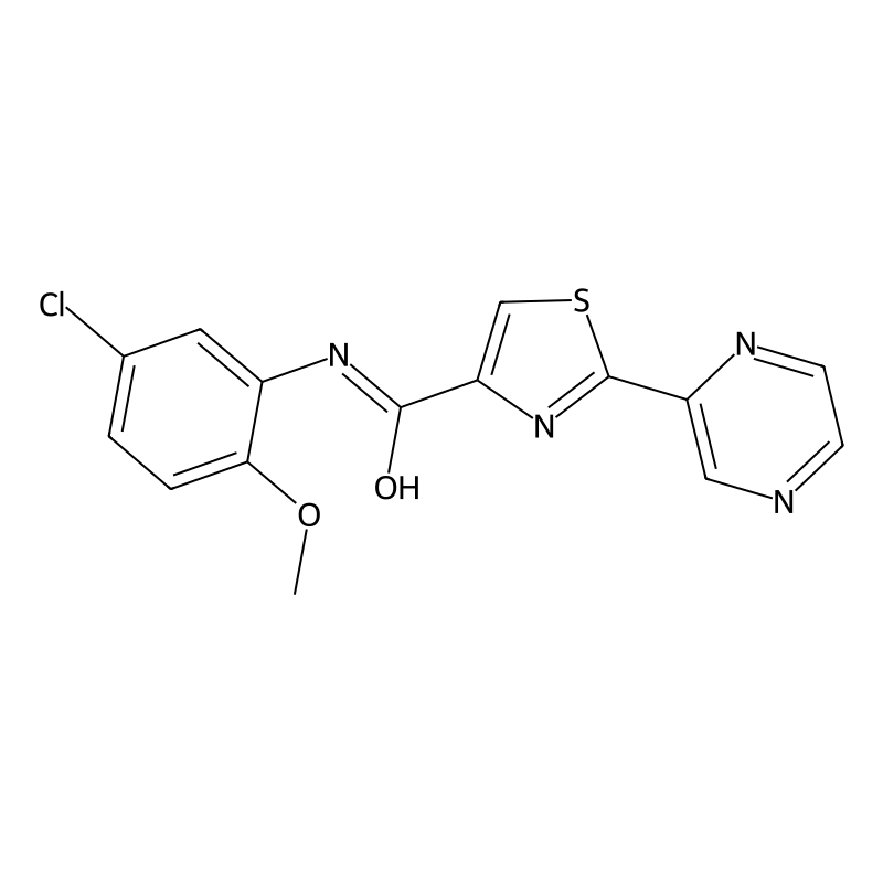 N-(5-chloro-2-methoxyphenyl)-2-(pyrazin-2-yl)thiaz...