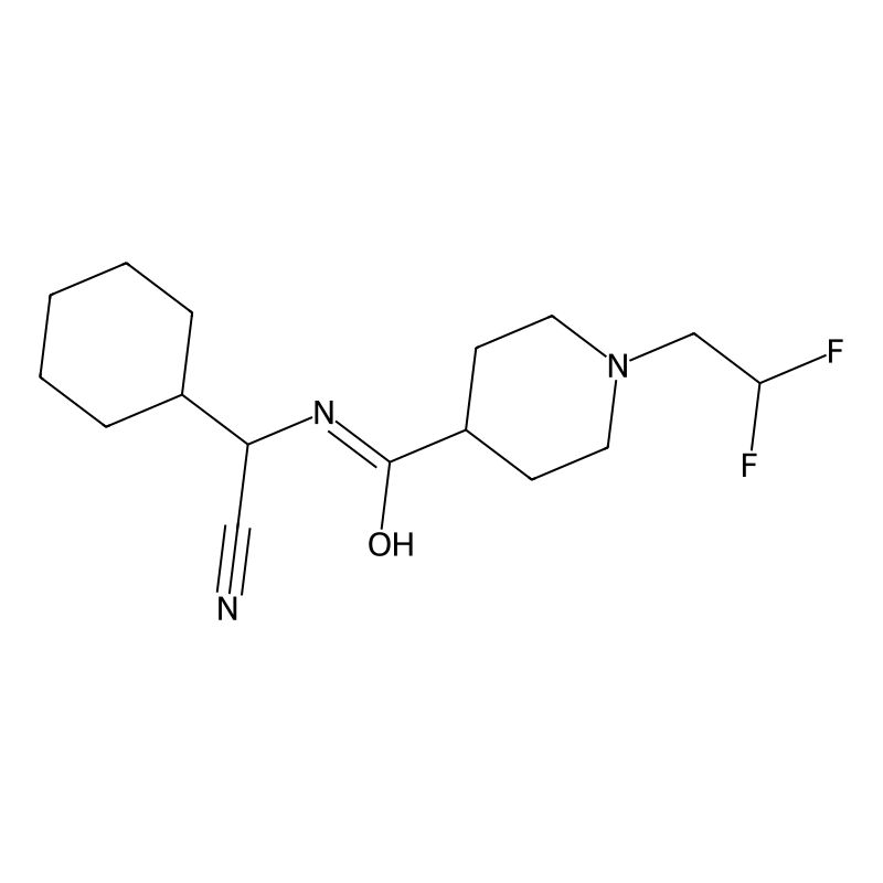 N-[cyano(cyclohexyl)methyl]-1-(2,2-difluoroethyl)p...