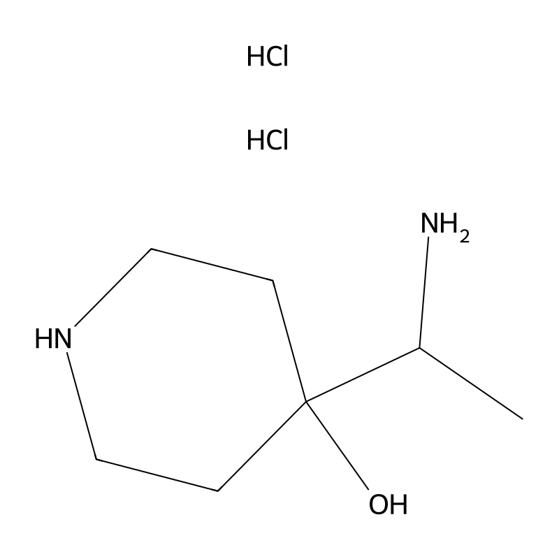 4-(1-Aminoethyl)piperidin-4-ol;dihydrochloride