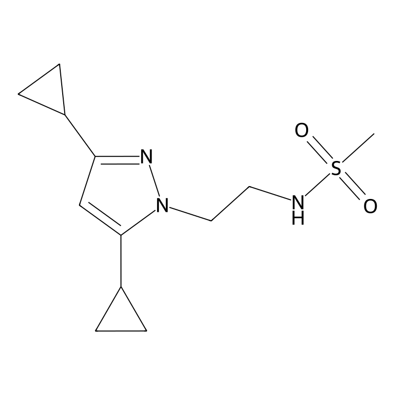 N-(2-(3,5-dicyclopropyl-1H-pyrazol-1-yl)ethyl)meth...