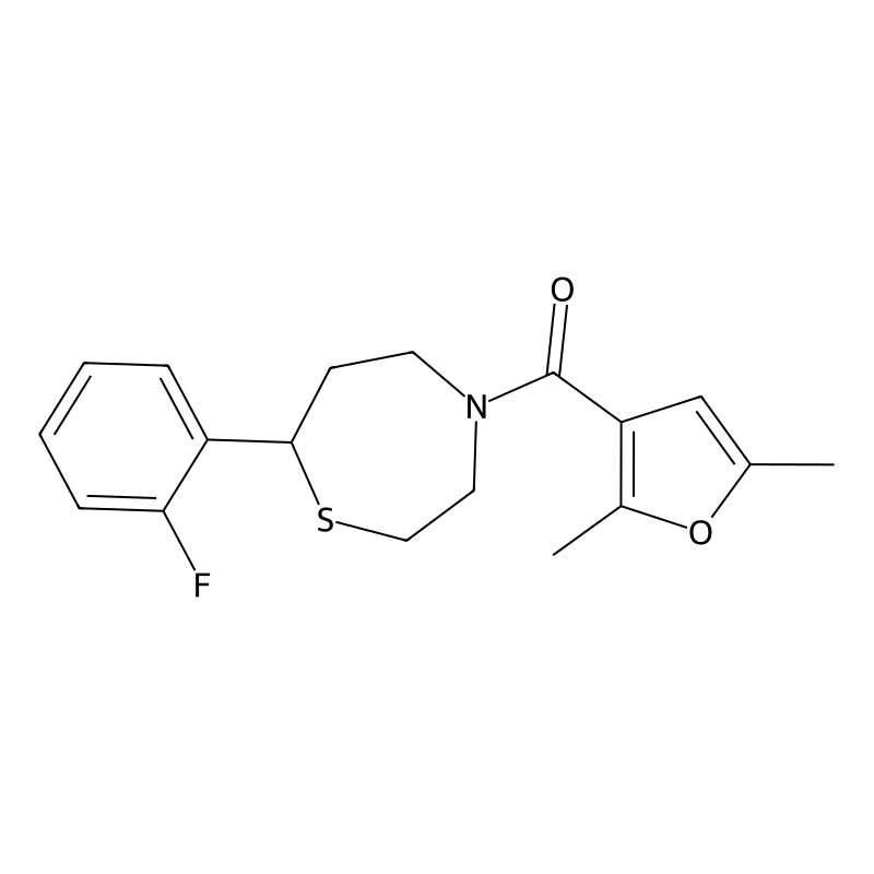4-(2,5-dimethylfuran-3-carbonyl)-7-(2-fluorophenyl...