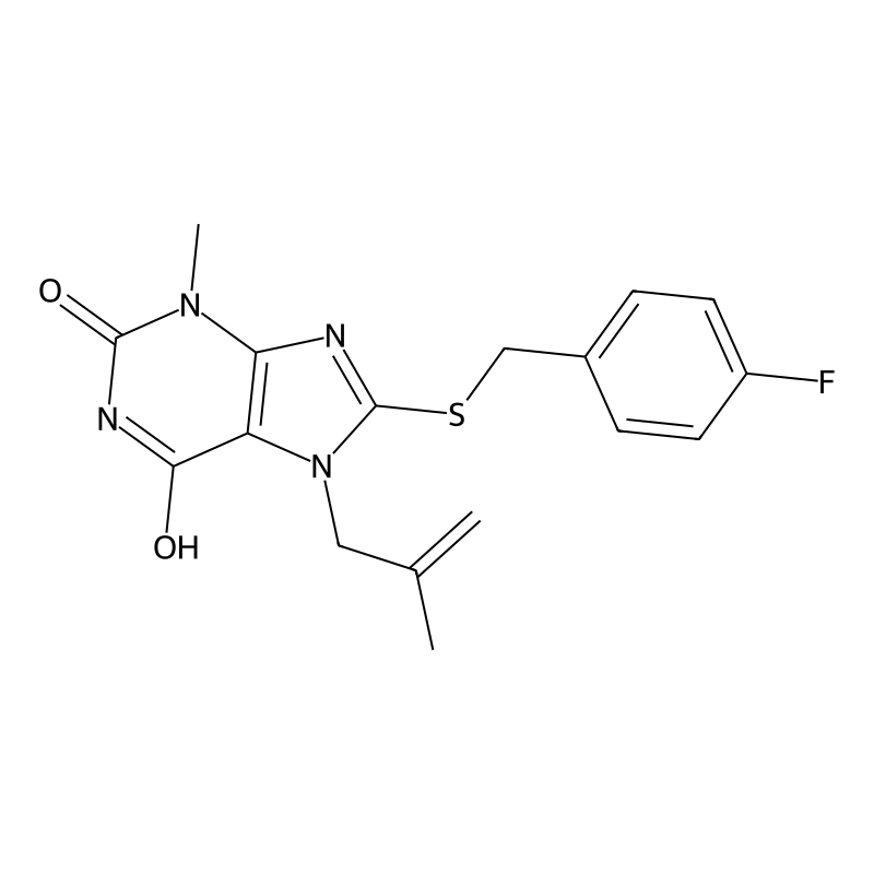 8-[(4-Fluorophenyl)methylsulfanyl]-3-methyl-7-(2-m...