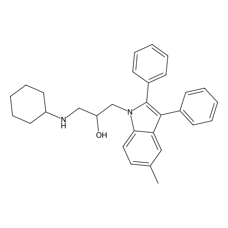 1-(cyclohexylamino)-3-(5-methyl-2,3-diphenyl-1H-in...