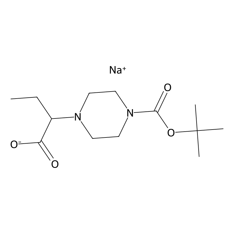 Sodium 2-[4-(tert-butoxycarbonyl)piperazin-1-yl]bu...