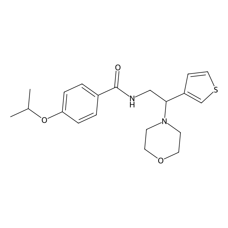 4-isopropoxy-N-(2-morpholino-2-(thiophen-3-yl)ethy...