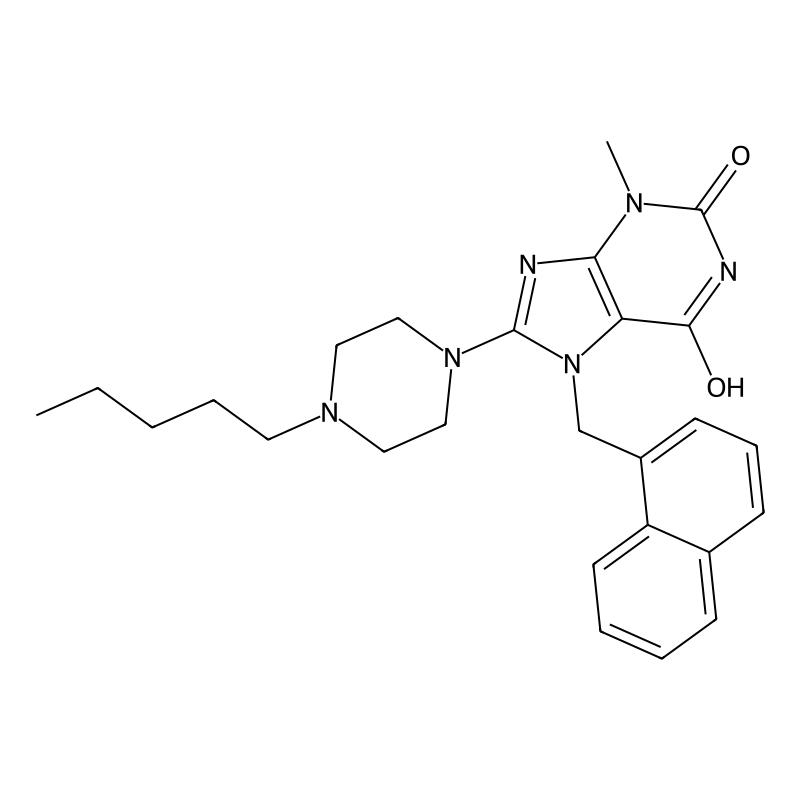 3-methyl-7-(naphthalen-1-ylmethyl)-8-(4-pentylpipe...