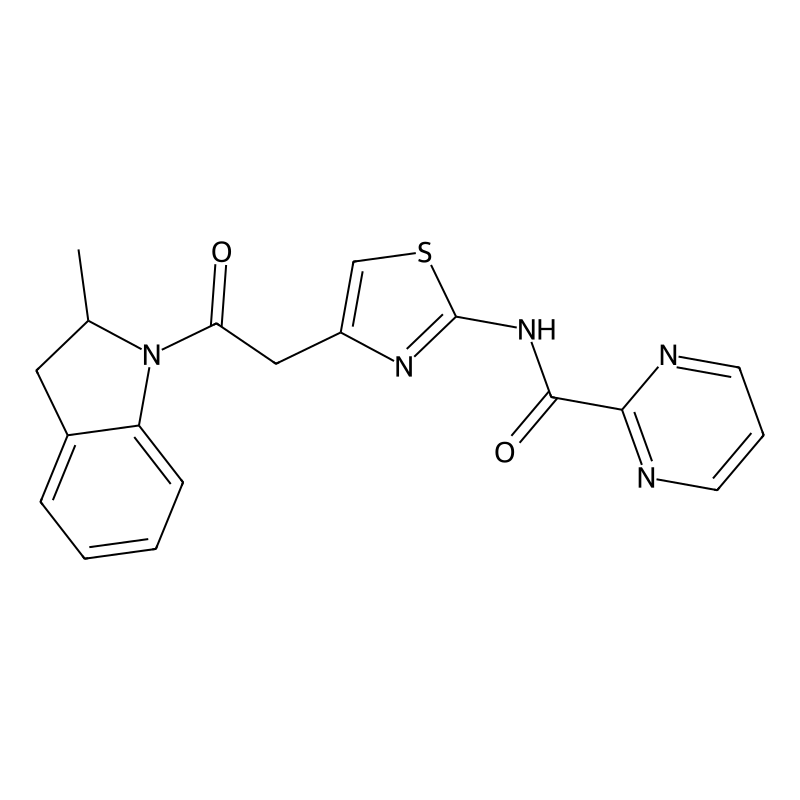 N-(4-(2-(2-methylindolin-1-yl)-2-oxoethyl)thiazol-...