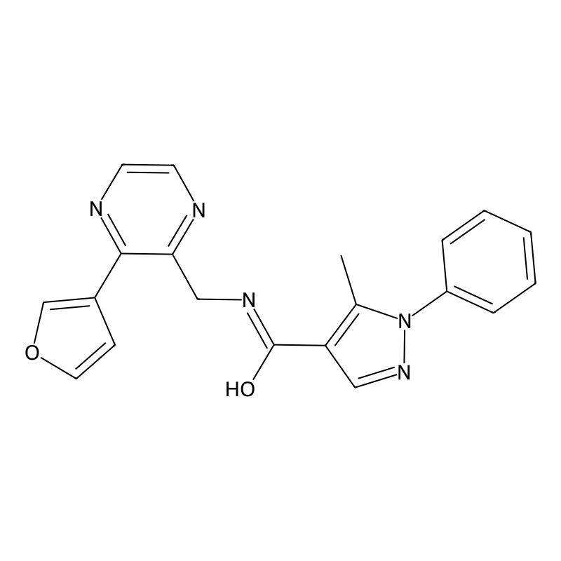 N-((3-(furan-3-yl)pyrazin-2-yl)methyl)-5-methyl-1-...