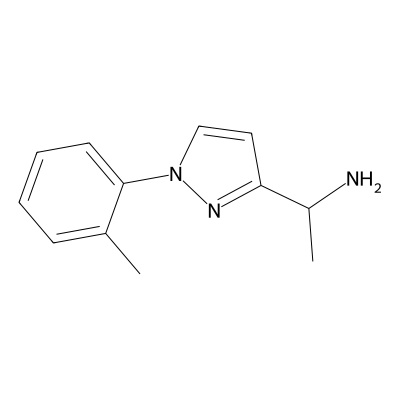 1-[1-(2-Methylphenyl)pyrazol-3-yl]ethanamine