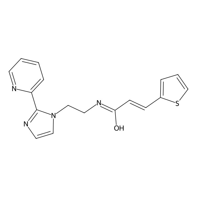 (E)-N-(2-(2-(pyridin-2-yl)-1H-imidazol-1-yl)ethyl)...