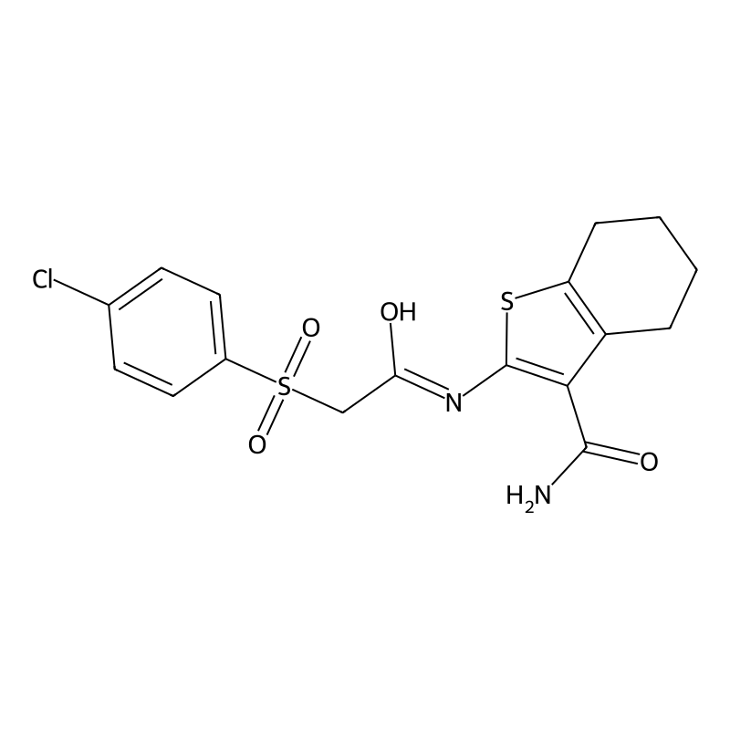 2-(2-((4-Chlorophenyl)sulfonyl)acetamido)-4,5,6,7-...